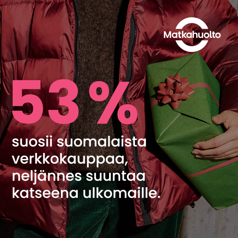 Matkahuollon kuluttajatutkimuksesta tärpit joulusesonkiin